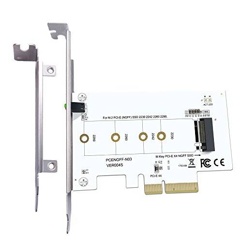 Explomos M Key PCIE X4 Adapter M.2 PCIE to PCIE 3.0 X4 Adapter for PCIE (NGFF) S