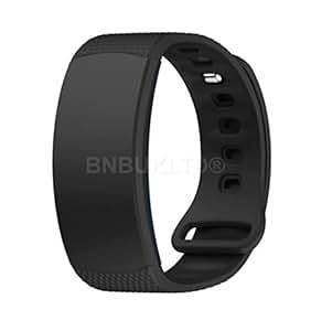 BNBUKLTD Silicone Fitness Replacement Band Wrist Strap For Samsung Galaxy Gear Fit 2 (Black)