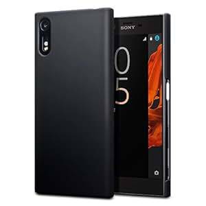 Xperia XZ Case - Terrapin Sony Xperia XZ Cover - Ultra Slim Fit Hybrid - Hard Case Protection - Rubberised Finish - Black