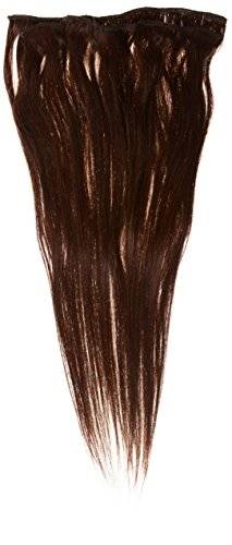 Forever Young 16inch Long Dark Brown #2 Ladies Half Head Clip in Human Hair Extension