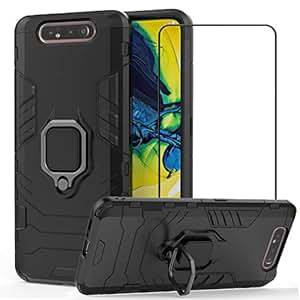 BestShare Samsung Galaxy A80 Case Screen Protector Heavy Duty Armor Defender Anti-S (Black)