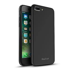 iPhone 7 Plus Case, AnsTOP Slim Fit [360 Degree Full Body Protection] Dual Layer Case with Tempered