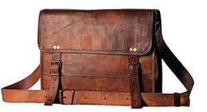 Leather bags 13 Mens Genuine Leather Messenger College Macbook Air Pro Laptop Ipad Tablet Briefcase