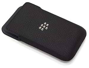 BlackBerry Leather Pocket Case Cover Pocket Pouch Sleeve for Blackberry Classic Black