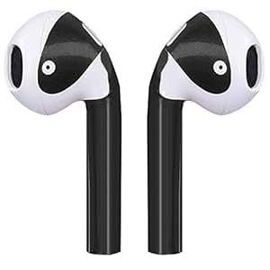 4in1 Set of stickers for Apple AirPods kwmobile 4x Sticker Set for Apple headphones in black Decorat