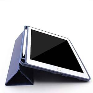 Pinhen iPad Pro 10.5 Leather Case with Apple Pencil Holder Ultra Lightweight Standing Protective Mag