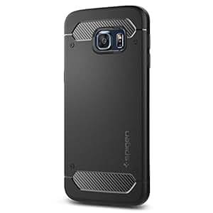 Galaxy S6 Edge Case, Spigen [Rugged Armor] Resilient [Black] Ultimate protection from drops and i