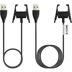 zacro 2 PCs Fitbit Charge 2 Charger Replacement USB Charger Charging Cable Fitbit Charge (5050)