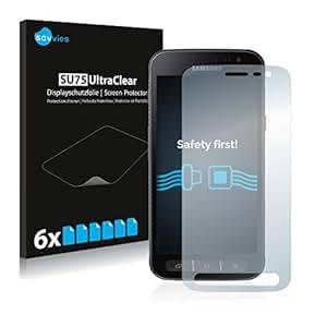 6x Savvies Screen Protector for Samsung Galaxy Xcover 4 Protection Film Transparent Bubble-Free