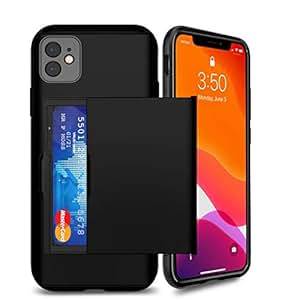 DN-Alive Card Slot Case Cover Apple iPhone 11 6.1 Credit Card Holder Wallet Id Holder Heavy Du