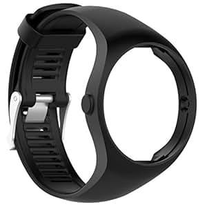 squarex Replacement Soft Silicone Rubber Watch BWrist Strap Polar M200 Fitness watch