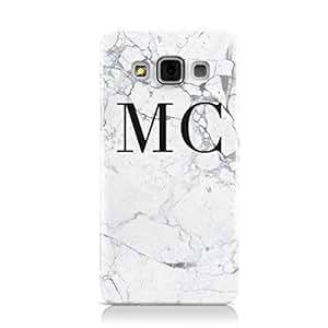 PERSONALISED MARBLE INITIALS HARD PHONE CASE COVER FOR SAMSUNG GALAXY A3 A300F