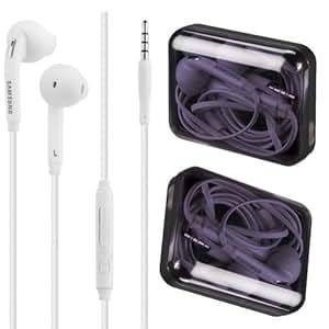 Genuine White Samsung Earphones Headphones Headset Handsfree With Earbuds For Samsung Galaxy S6/S6 E