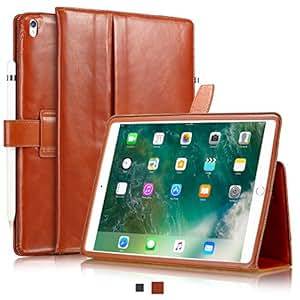 KAVAJ iPad Pro 10.5 Case Leather Cover London for Apple iPad Pro 105 Cognac-Brown Genuine Cowhide