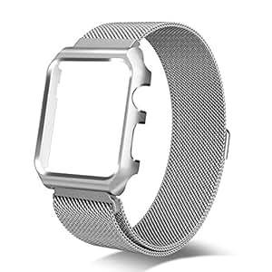 The Fone Stuff Milanese Loop Apple Watch Wrist BStrap 42 (Watch 42mm (Series 123))(Silver)