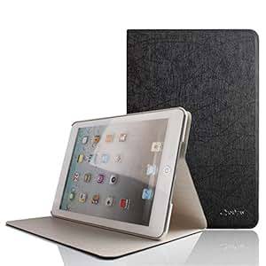 Boriyuan Ipad Air 2 Ultra Slim Smart Cover Case the New iPad Air 2014 6th Generation Sup (black)