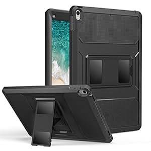 MoKo Case for iPad Pro 12.9 2017 Heavy Duty Shockproof Full Body Rugged Hybrid Cover with Built