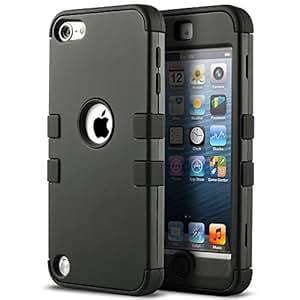 iPod 5 case ULAK iPod Touch 6 Case 3in1 Hybrid Impact Shockproof Soft Silicone Bumper Case Hard PC