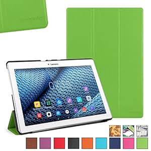BeePole Lenovo Tab3 10 Business/Tab 2 A10/Tab 2-X30 Case Smart Tri-Fold PU Leather Protective