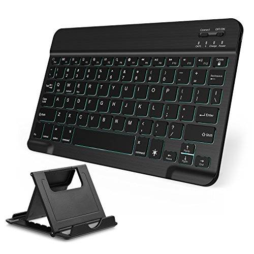 Bluetooth Keyboard; Vive Comb 7-Colors Backlit Universe Compact Portable Wireles