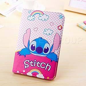 iPad 2/3/4 Case Cute kids Disney Cartoon Frozen Princess Pattern Stand Up Flip Folio Case Cover for Apple iPad 2 3 4 (Lilo Stitch)