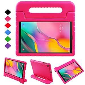 NEWSTYLE Case for Samsung Galaxy Tab A 10.1 2019,Kids Shock Proof Convertible Handle Light Weight Super Protective Stand Cover Case for Galaxy Tab A 10.1 inch SM-T510/SM-T515 2019 Tablet (Rose)