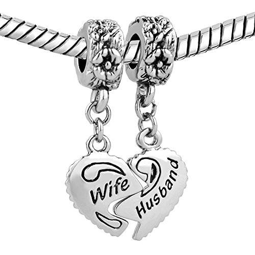 LovelyJewelry Wife & Husband Charms Love Family Celtic Knot Sale Cheap Dangle Jewelry Fit Pandora Br