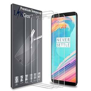 LK 3 Pack Oneplus 5T Screen Protector Tempered Glass Lifetime Replacements Warranty Screen Protector