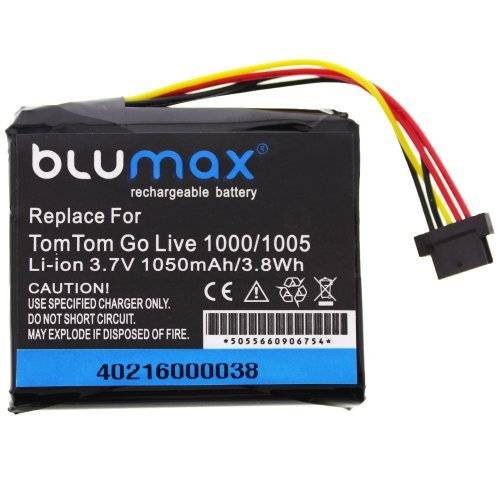 Blumax AHL03711018 Li-ion Battery 1050 mAh for TomTom Go Live1000/Go1000/Go 1000 Live/Go 1005/ 4CS0