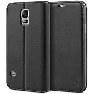 Samsung Galaxy S5/S5 NEO Case BEZ Protective PU Leather Wallet Flip Case Cover for Samsung Gala