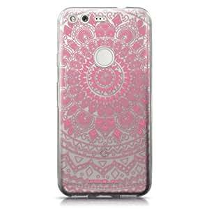 CASEiLIKE Google Pixel case Indian Line Art 2062 Pattern TPU Case Bumper Snap-on Back Cover for Go