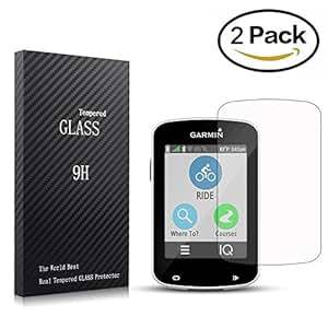 Youniker 2 Pack Garmin Edge 820 Screen Protector Tempered Glass Garmin 820 Screen Protector Foils Gl