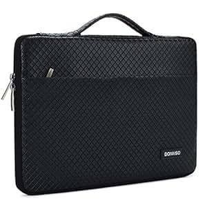DOMISO 10.1 Waterproof Laptop Pouch Tablet Case Sleeve Bag Han (10.1 10.5in)(Bright Black)