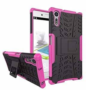 Sony Xperia XZ Case - easyDigital - Pink Sony Xperia XZ Heavy Duty Strong Hard Protective Case Cov