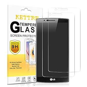 LG G4 Stylus Screen Protector KETTRE Pack 2 Tempered Glass Screen Protector Lifetime Warranty ANTI-S