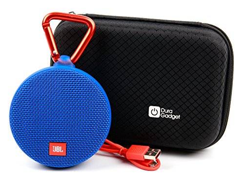 DURAGADGET Executive Black Hard Speaker Case For JBL Clip 2
