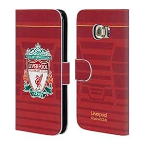 Official Liverpool Football Club Crest Home Shirt Kit 2016/17 Leather Book Wallet Case Cover For Sa