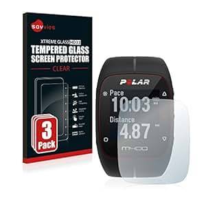 Savvies Glass Screen Protector Polar M400/M430 Tempered Glass 3 Pack 9H Hardness (3-Pack)(Clear)