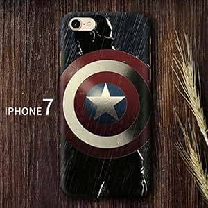 iPhone cases SUPER HEROS & AVENGERS Black TPU Soft Protective Case Cover for Apple iPhone 5/5S/5SE 6/6S and 6 Plus & 6 Plus S (Apple iPhone 6/6S, Captain America)