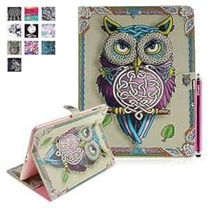 Case iPad 2 iPad 3 iPad 4 Deenor Free Screen Protector & Stylus Colorful Painting Stylish Wa