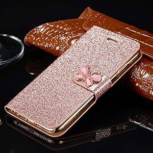 Samsung Galaxy J5(2016 version) Case,Bling Slim Wallet Leather Flip Book Case With Stand Function,Card Slots Leather Case Cover Magnetic Closure Secure Lock For Samsung Galaxy J5(2016 version) - Color Rose Gold