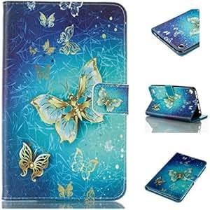Mo-Beauty Case For Amazon Kindle Fire 7 (2015 Released 5th Generation),PU Leather Wallet Case Colorful Pattern Design Flip Wallet Case Cover For Kindle Fire 7 (7