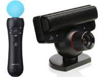 PlayStation Move motion controller and PlayStation Eye used in PlayStation Move Heroes