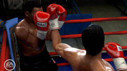 Tyson trying to block an Ali jab in 'Fight Night Round 4'