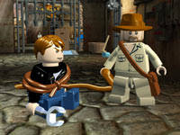 A screen inspired by Indiana Jones and the Kingdom of the Crystal Skull in LEGO Indiana Jones 2: The Adventure Continues A screen inspired by Indiana Jones and the Kingdom of the Crystal Skull in LEGO Indiana Jones 2: The Adventure Continues