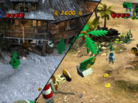 Co-op screen in LEGO Indiana Jones 2: The Adventure Continues Co-op screen in LEGO Indiana Jones 2: The Adventure Continues