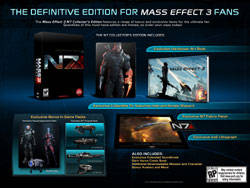 Mass Effect 3 N7 Collectors Edition box contents