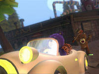 Naughty Bear chasing an enemy bear driving a car Naughty Bear chasing an enemy bear driving a car