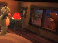 Naughty Bear being taunted Naughty Bear being taunted