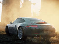 A porsche in an industrial setting in Need for Speed: Most Wanted A porsche in an industrial setting in Need for Speed: Most Wanted